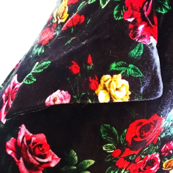 L'AGENCE NWT Chamberlain Velvet Blazer Black Vintage Rose Satin Lapels Size 6 - Picture 5 of 14